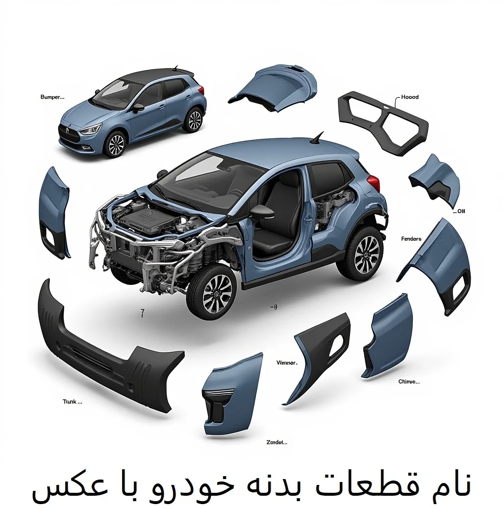 نام قطعات بدنه خودرو با عکس-سالوک