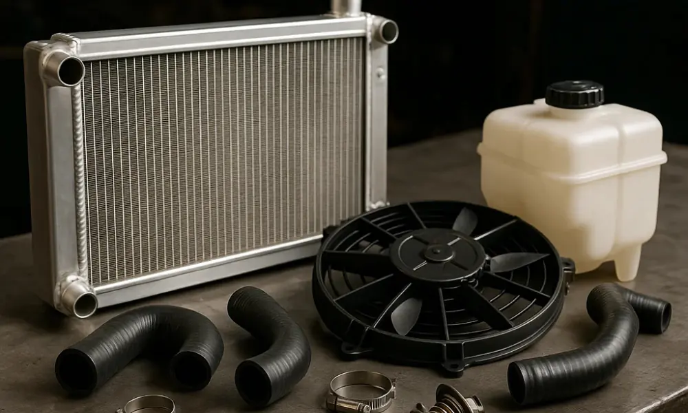 انواع قطعات رادیاتور ماشین-سالوک