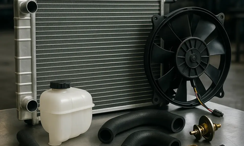 قطعات رادیاتور پراید-سالوک